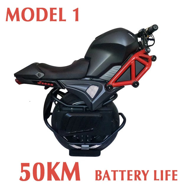 Electric Bicycle Big Single Wheel Unicycle Wheelbarrow Sport Utility Electric Car 60V 100Km 2000W Powerful Electric Motorcycle