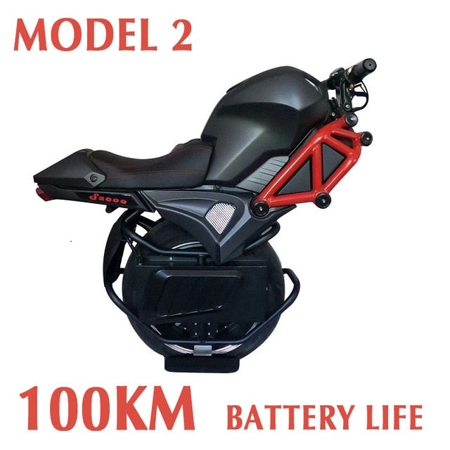 Electric Bicycle Big Single Wheel Unicycle Wheelbarrow Sport Utility Electric Car 60V 100Km 2000W Powerful Electric Motorcycle