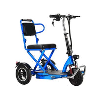 48V 350W 3 wheel lightweight folding handicap electric adult for disabled or handicapped mobility scooter