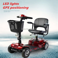 Hot Sale Folding Power Motor Disabled Handicap Adult Electric Mobility Scooter Wheelchair  4-Wheel Elderly