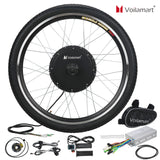 Voilamart 26" 1000W Electric Bicycle Conversion Kit Front Rear Wheel E Bike Cycling Hub Motor