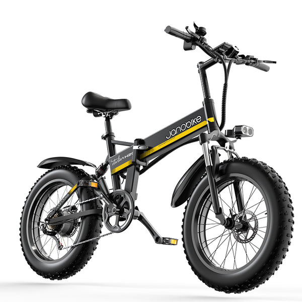Janobike H20 Electric Bicycle 48V 1000W Motor Panasonic Battery E Bikes 20 Inch 4.0 Fat Tie  Men Women&#39;s Mountain Snow City Bike