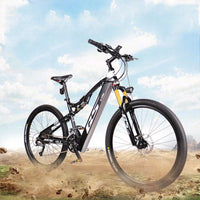 27.5 inch PRO electric soft tail Trail ebike 48V17AH hidden lithium battery 500w motor Max speed 40-50km/h air shock 27 speed
