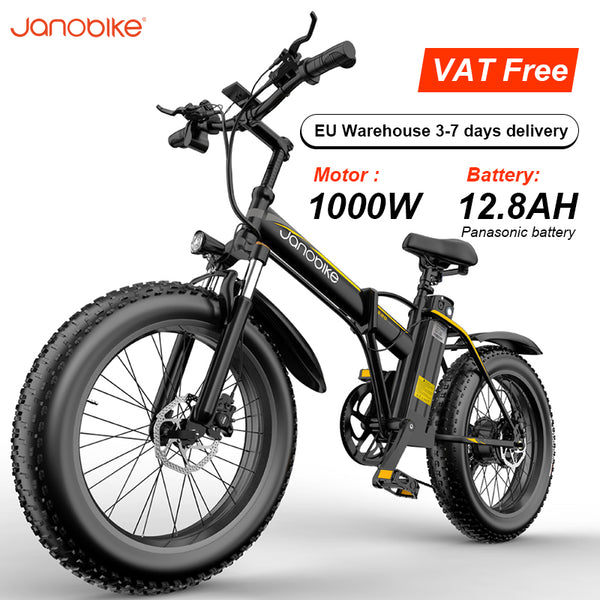 panasonic electric bicycle motor system Janobike E20 Electric Bike 1000W 48V 12.8AH Panasonic Battery Foldable