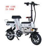 New Foldable Electric Scooter Electric Bicycles 12 Inch Parent-child 350W 48V Mini Electric Bike With Four Suspension System