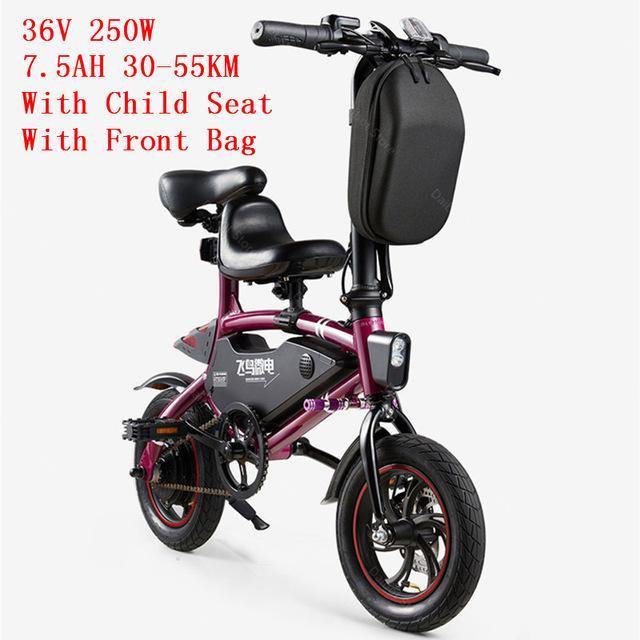 Freely Travel Electric Bike 2 Wheels Electric Bicycles 36V 250W Lightweight Mini Folding Adult Electric Bicycle Cruise Control