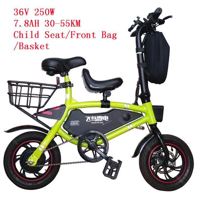 Freely Travel Electric Bike 2 Wheels Electric Bicycles 36V 250W Lightweight Mini Folding Adult Electric Bicycle Cruise Control