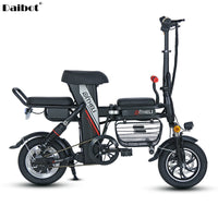 New Foldable Electric Scooter Electric Bicycles 12 Inch Parent-child 350W 48V Mini Electric Bike With Four Suspension System