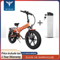 （EU stock) ENGWE Electric bike 750W 45KM/H Powerful Motor Mountain Fat Tire bike 48V12.8A electric Bicycle 20*4.0inch Snow bike