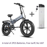 （EU stock) ENGWE Electric bike 750W 45KM/H Powerful Motor Mountain Fat Tire bike 48V12.8A electric Bicycle 20*4.0inch Snow bike