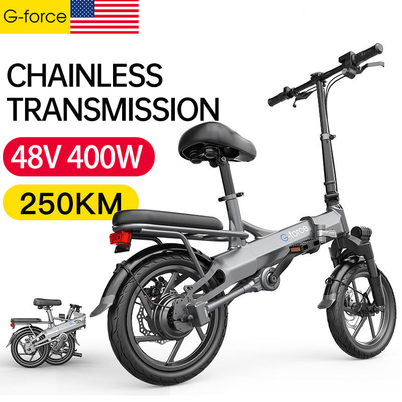 G-force Electric Bike 250KM Long Distance 48V 400W Samsung Battery Folding Ebike for Adults 35KM/H Waterproof Electric Bicycle