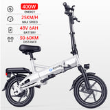 G-force Electric Bike 250KM Long Distance 48V 400W Samsung Battery Folding Ebike for Adults 35KM/H Waterproof Electric Bicycle