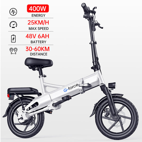 g-force folding electric bicycle G-force Electric Bike 250KM Long Distance 48V 400W Samsung Battery Fol
