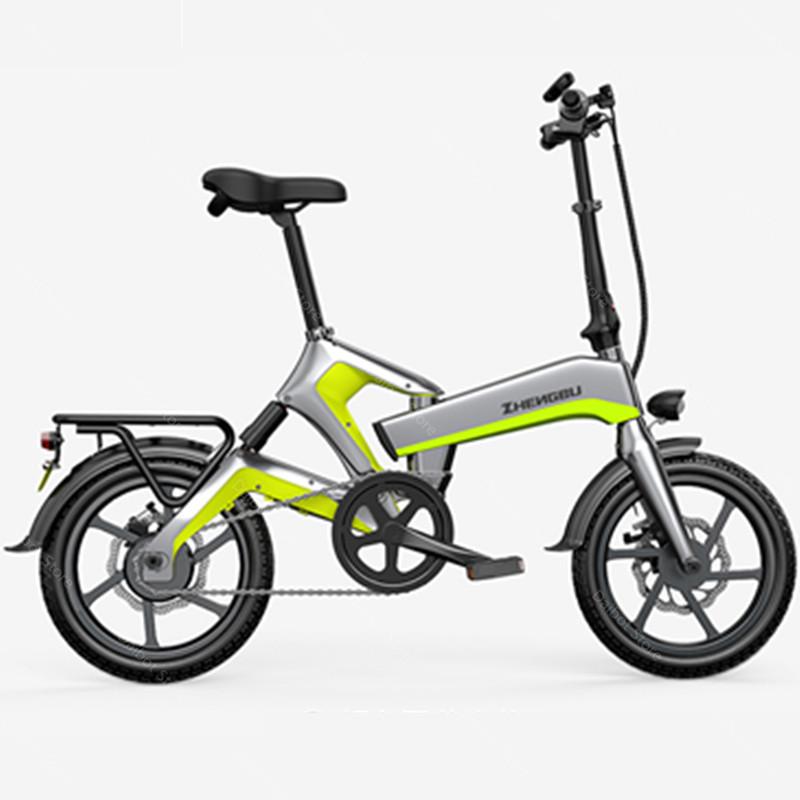 16 Inch Lightweight Electric Bike 2 Wheel Electric Bicycles 48V 400W Range 150KM Mini Folding Electric Bicycle Removable Battery