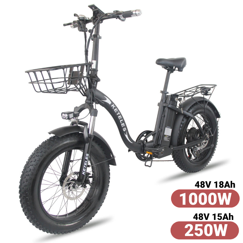 Electric Bike 20 Inch Foldable 4.0 Fat Tire Ebike 48V1000W Electric Bicycle 250W Mountain Power Assisted Electric Men's Bike
