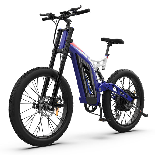 AOSTIRMOTOR S17 1500W Ebike 26 In 3.0 Fat Tire Mountain Electric Bike 48V 20Ah Lithium Battery Beach Bicycle Cruiser City Ebike
