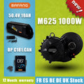 BAFANG Motor M625 50.4V 1000W Mid Drive Motor Electric Bike Ebike Conversion Kit With 19AH Lithium Battery 21700 SUMSUNG Cells