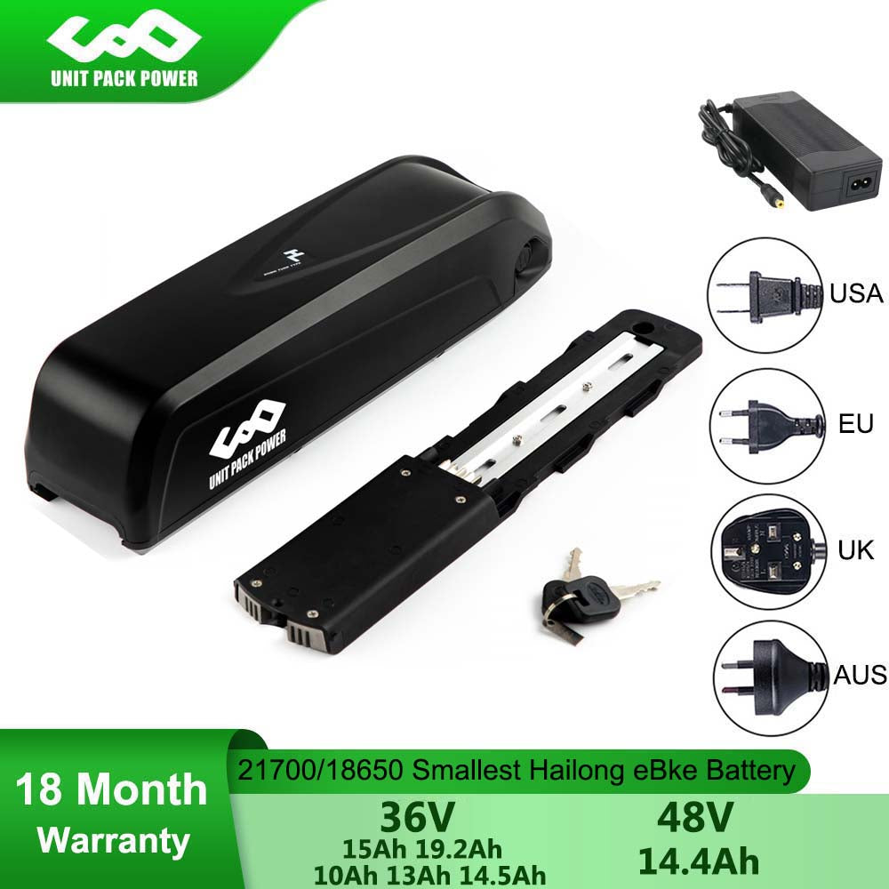 21700 Hailong eBike Battery 36V 19.2Ah 17.5Ah 14.5Ah 48V 14.4Ah for Bafang TSDZ2 1000W 750W 500W 350W Electric Bicycle Motor