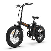 AOSTIRMOTOR A20 Folding Ebike 500W Mountain Electric Bike 20in Tire 36V 13Ah Battery Beach Electric Bicycle Fat Bike For Adult