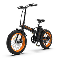 AOSTIRMOTOR A20 Folding Ebike 500W Mountain Electric Bike 20in Tire 36V 13Ah Battery Beach Electric Bicycle Fat Bike For Adult