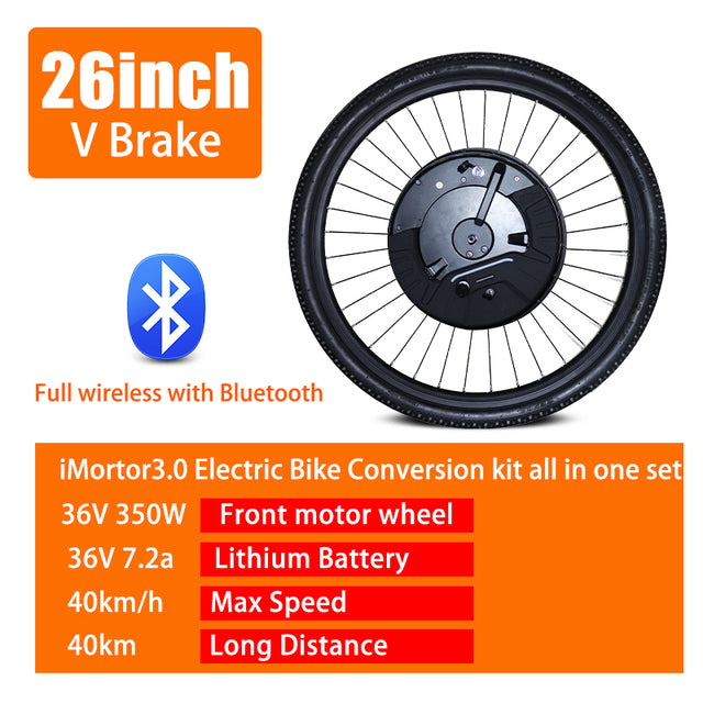 Imortor 3.0 Electric Bike Conversion Kit 36V 350W 24inch26inch27.5inch700c29inch DIY Electric Bike Kit  APP Display Version