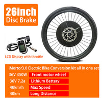 Imortor 3.0 Electric Bike Conversion Kit 36V 350W 24inch26inch27.5inch700c29inch DIY Electric Bike Kit  APP Display Version