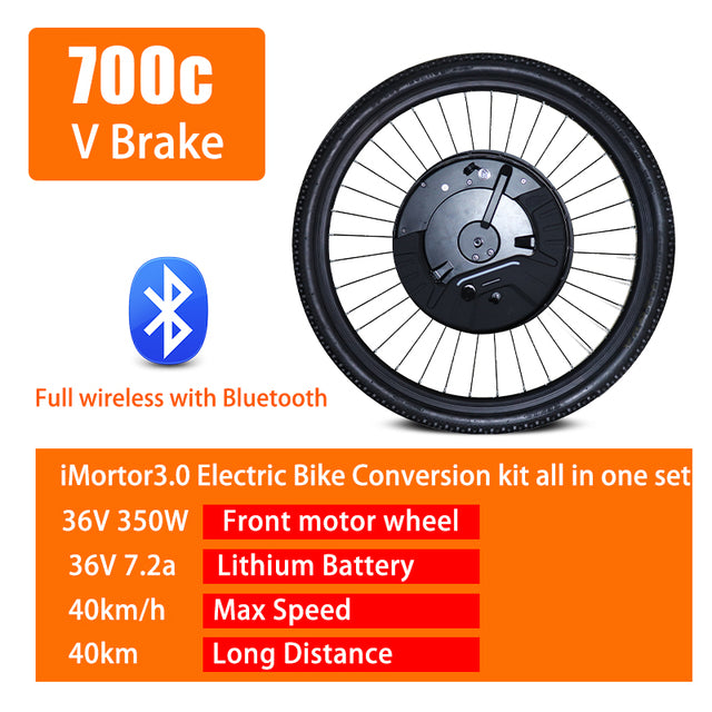 Imortor 3.0 Electric Bike Conversion Kit 36V 350W 24inch26inch27.5inch700c29inch DIY Electric Bike Kit  APP Display Version