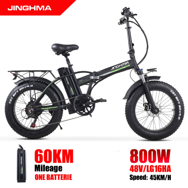 JINGHMA R8 the bike Elektro Fahrrad elektrische Fahrrad Klapp 800W 48V LG 16AH Batteries 4,0 Fett Reifen Ebike  ebike