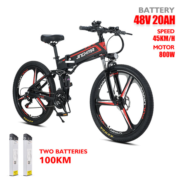Bicycles bike electric bicycle 800w  48V10ah lithium battery ebike   folding Foldable adult Bikes  26inch Mountain e bike