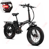 1000w Fold Electric Bicycle 26 Inch Fat Tire 48V 18ah Powerful Motor Folding Ebike Beach Snow Commuter Travel Bike Adult New