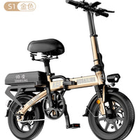 Folding Electric Bicycle Aluminum Alloy Driving Special Ultra-light Lithium Battery Ultra-long Endurance Electric Bicycle