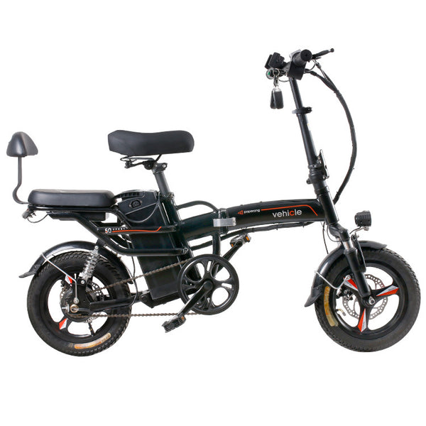 14-inch Foldable Electric Bicycle Llithium Battery Convenient Driving Battery Bicycle Adult Small Scooter
