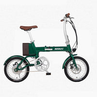 Electric E Bike Bicycle Mini Electric Bicycles 16'' 250W 36V Portable Folding Electric Bike Removable Battery As Power Bank