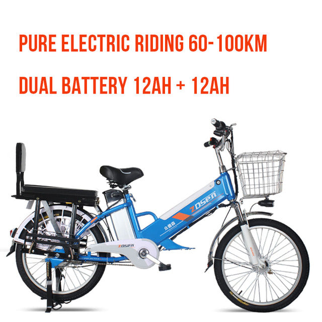 20/24inch electric bicycle  60V Lithium Battery Adult 350W Rear wheel Moped Scooter Motorcycle Battery Climbing 35 Ebike