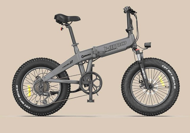 HIMO ZB20 Commute Travel Vacation adult fat bicycle 48v lithium battery beach snow electric bike range 40-80km fold fat ebike