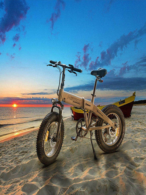 HIMO ZB20 Commute Travel Vacation adult fat bicycle 48v lithium battery beach snow electric bike range 40-80km fold fat ebike