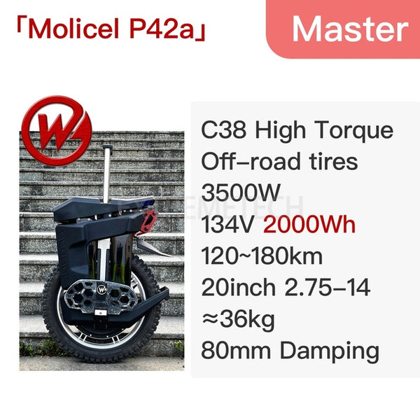 Gotway Begode Master Unicycle Electric Unicycle EUC 3500W 134V 2400Wh Max Speed 112km/h 36kg C38 High Torque Monocycle Balance