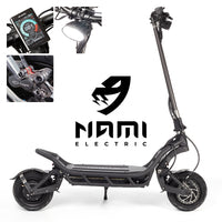NAMI Electric Scooter BURN E 2 MAX E2 Original 72V 32AH 1500Wx2 Front and Rear Full Hydraulic Brakes