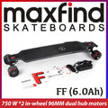 MAXFIND FF 6.0Ah Electric Skateboard 750Wx2 Longboard 40km/h 35km 9.2kg 38inch 97cm Deck Toy