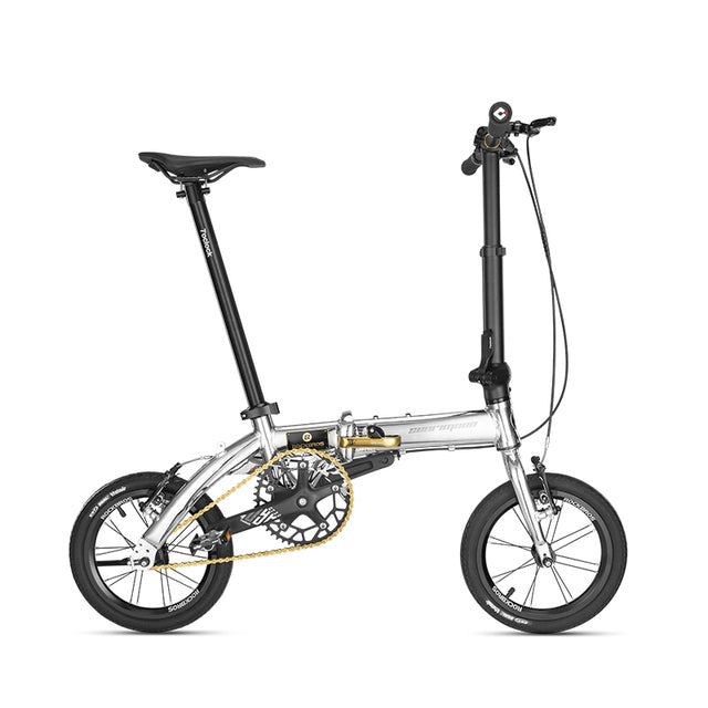 ROCKBROS Folding Portable Bicycle 14'' 16'' 20'' 9 Speed Wheel V Disc Brake Aluminum Alloy Bike For Men Women Adult Children