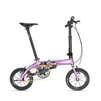 ROCKBROS Folding Portable Bicycle 14'' 16'' 20'' 9 Speed Wheel V Disc Brake Aluminum Alloy Bike For Men Women Adult Children