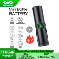 Mini Bottle eBike Battery 48V 36V 10.5Ah 7Ah With 18650 Sanyo/LG Li-ion Cell for Bafang TSDZ2 750W 500W 350W 250W Bicycle Motor