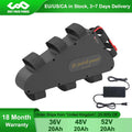18650 Cell 52V Battery 48V eBike Battery Triangle Hard Case Battery 36V 20Ah SuperPowerful for 1500W 1000W 750W 500W 250W Motor