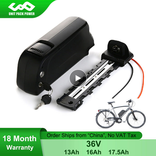 36V Radpower eBike Battery 36V 17.5Ah 15Ah 13Ah Sanyo Shark Electric Bicycle Batteries for Bafang TSDZ2 500W 350W 250W Motor
