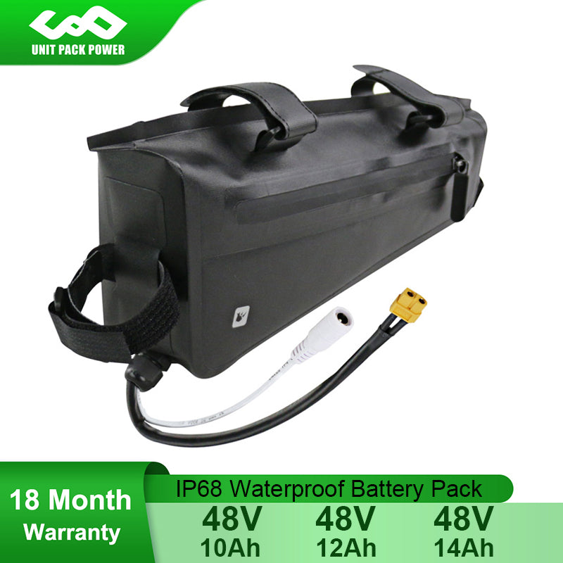 48V 14Ah Triangle eBike Battery With Waterproof Bag 48V 12Ah 10Ah Sanyo Batterry Pack for 1000W 750W 500W Bafang TSDZ2 Engine