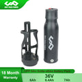 36V 7Ah 6.4Ah 6Ah Mini Bottle Electric eBike Battery With 18650 LG/Sanyo Li-ion Cell for 500W 350W 250W Bafang TSDZ2 Motor