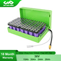 Long Range 36V 28Ah 24Ah 20Ah 15Ah eScooter Battery Pack With Cell Holder&amp;Waterproof Ring for 500W 350W 250W eBike Battery Motor