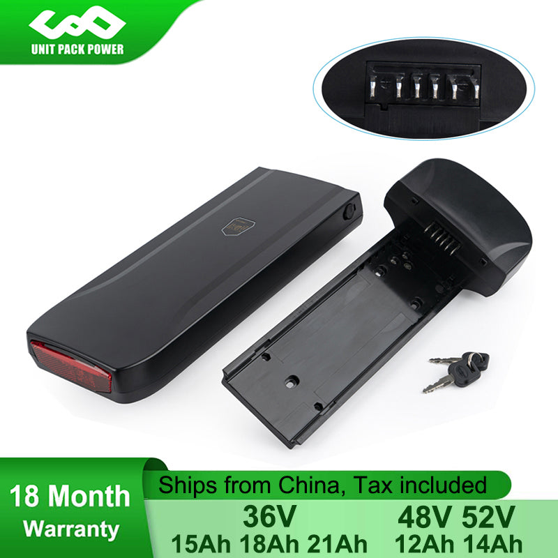 36V 48V 52V 14Ah 15Ah 18Ah 21Ah eBike Battery for Phylion/XH370-10J/JOYCUBE/JCEB360-10 E-bike 1000W 750W 500W 350W 250W Motor