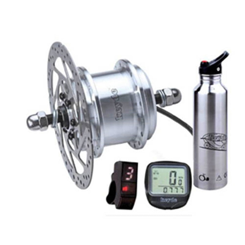 3.5Kg front conversion kit with 250w disc brake motor(built-in controller) and 10.2Ah battery for electric bike,electric bicycle easy-smart-way.myshopify.com