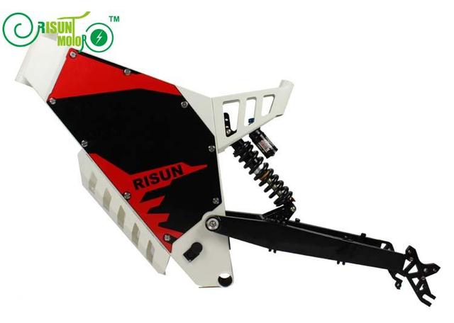 Xiaolong fighter / stealth bomber electric mountain bike frame / all terrain / soft tail / shock absorber electric bicycle frame